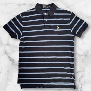 Polo by Ralph Lauren striped 100% cotton polo shirt sz M #005
